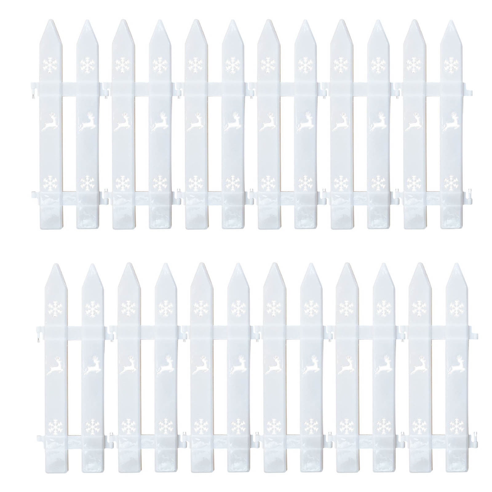 Christmas Tree Fences, Mini Plastic Christmas Tree Fence Panels for