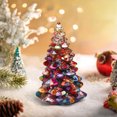 thumbnail image 1 of Christmas Tree Figurine with Crystal Stone, Creative Handmade Desktop Decoration Tabletop Ornaments and Gifts, Holiday Christmas Trees, 1 of 6
