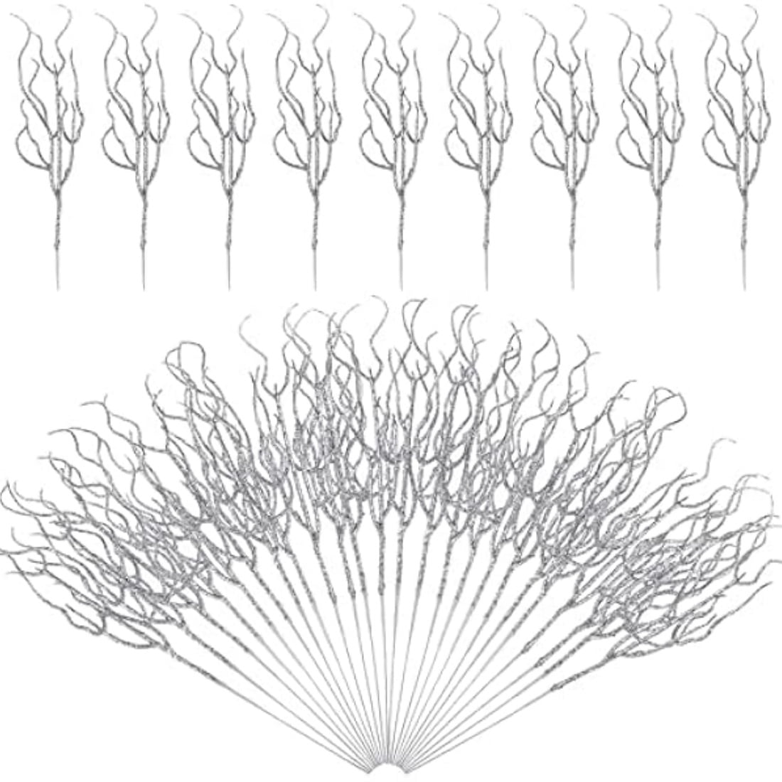 24 Pcs Witch Hat & Crown Centerpiece Sticks – Pink & Green Glitter Decor For Halloween & Parties