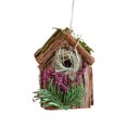 thumbnail image 1 of Christmas Tree Fireplace Wooden Bird House Decoration, 1 of 6