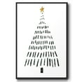 thumbnail image 1 of Christmas Tree - Framed Gallery Wrapped Holiday Canvas - 27 x 41 - Black Frame, 1 of 8