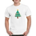 thumbnail image 1 of Christmas Tree Full Color Graphic  Men White T-Shirt, Male Small, 1 of 4