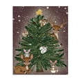 thumbnail image 1 of Stupell Industries Christmas Tree Fun Animals Canvas Wall Art, design by Drew McInerney, 30 x 24, 1 of 7