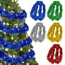 Christmas Tree Garland 6.56FT 78.7 In Tinsels Garland Christmas Metallic Hanging Tinsels Garland for Xmas Tree Home And Party Decoration Plastic Garland for Outdoors