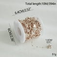 thumbnail image 1 of Christmas Tree Garland, Beaded Garland for Christmas Tree, Electroplated Bead Chain Christmas Tree Decoration DIY Material Hanging Christmas Scene Layout Christmas Ornaments for Small Trees, 1 of 2