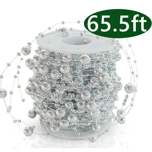 Christmas Tree Garland Decoration, Beads Garland Pearl Strands for