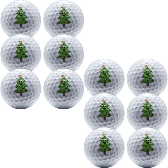 Christmas Tree Golf Balls, 12 pack by GBM GOLF