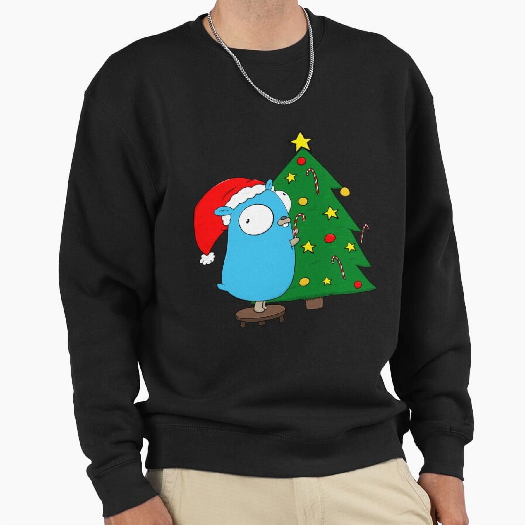Christmas Tree Gopher Cute Animal Funny Retro Holiday Graphic Art ...