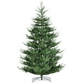 thumbnail image 1 of Christmas Tree HOMCOM 9 Foot Artificial Christmas Tree, Pine Hinged Xmas Tree with 1939 Realistic Branches, Steel Base, Auto Open, Green,Flocked Christmas Tree, 1 of 10