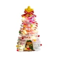 thumbnail image 1 of Christmas Tree Handmade Diy Material Set Pink Fluffy Mini Christmas Tree with Lights Complete Decorative Kit for Indoor Tabletop Holiday Display, 1 of 6