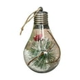 Christmas Tree Hanging Bulb Globe with Hanging Rope Christmas DIY LED