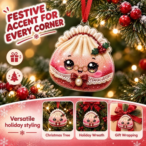 Christmas Tree Hanging Decorations, Cute Holiday Character Ornaments with Hanging Straps, Festive Indoor Pendants for Mantel Window Displays and Holiday Parties