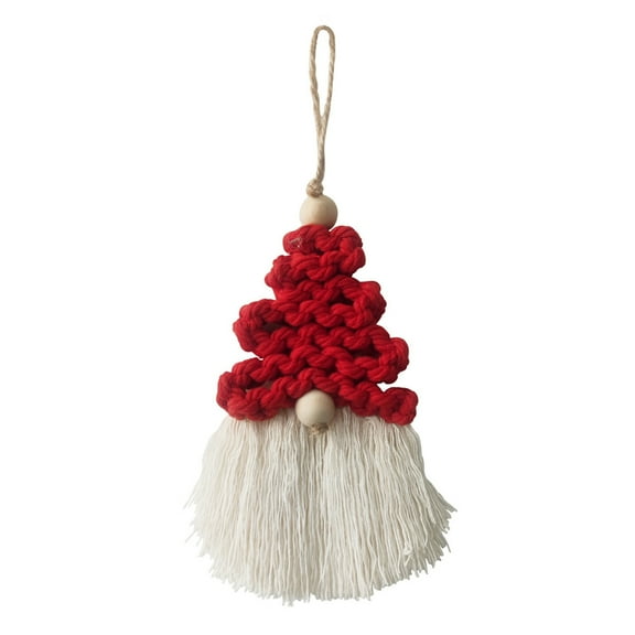 Christmas Tree Hanging Gnome Decorations Handmade Swedish Knit Gnomes Santa Elf Home Ornaments Holiday Decor