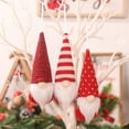 thumbnail image 1 of Taicans Christmas Tree Hanging Gnome Ornaments Set of 3,Knitted Gnome Ornaments,Knitted Pink Gnomes with White Beards,Nordic Style Holiday Decorations for Xmas Tree,Home Decor,Gift Ideas‌, 1 of 4