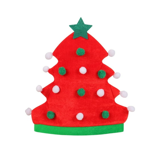 Christmas Tree Hat – 3D Christmas Hat with Soft Fabric, Novel Holiday Tree Design, Lightweight Party Costume Accessory for Christmas Day and Holiday Decorations