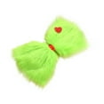 thumbnail image 1 of Christmas Tree Hat Bow – Green Furry Tree Topper Bow for Holiday Decor, Easy to Use Christmas Decoration, Party Supplies for Adults and Kids, 1 of 5