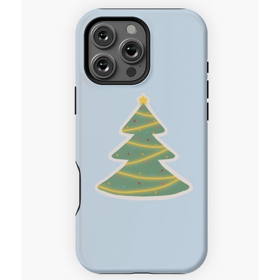 Christmas Tree Holiday Lights Decor Phone Case for iPhone 16 15 14 13 12 11 Pro Max Chic Phone M97