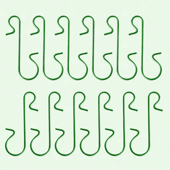 Christmas Tree Hooks 300Pcs, Ornament Hangers with Miniature Light Bulb Design, Outdoor Garland Hooks, Christmas Cloth Hanger S Hooks