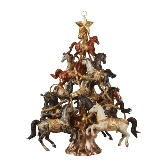 Christmas Tree Horse Pendants, Christmas Horse Stacking Decorations, Christmas Tree Decorations for Horse Lovers Christmas Tree Decorations