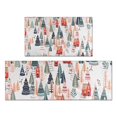 thumbnail image 1 of Christmas Tree and House Pattern Kitchen Rugs Sets Of 2,Anti Fatigue Kitchen Mat Rugs Non Slip Washable,Decorative Kitchen Floor Mats for Kitchen,Sink,Laundry,17"x30"+17"x47", 1 of 7