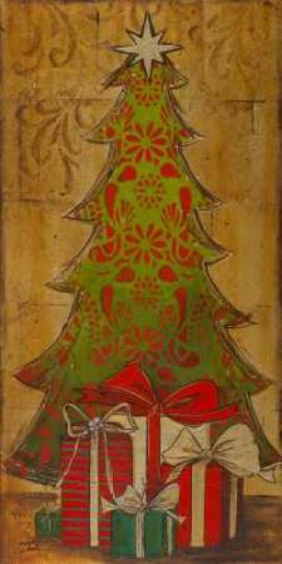 Christmas Tree I Canvas Art - Patricia Pinto (10 x 20)