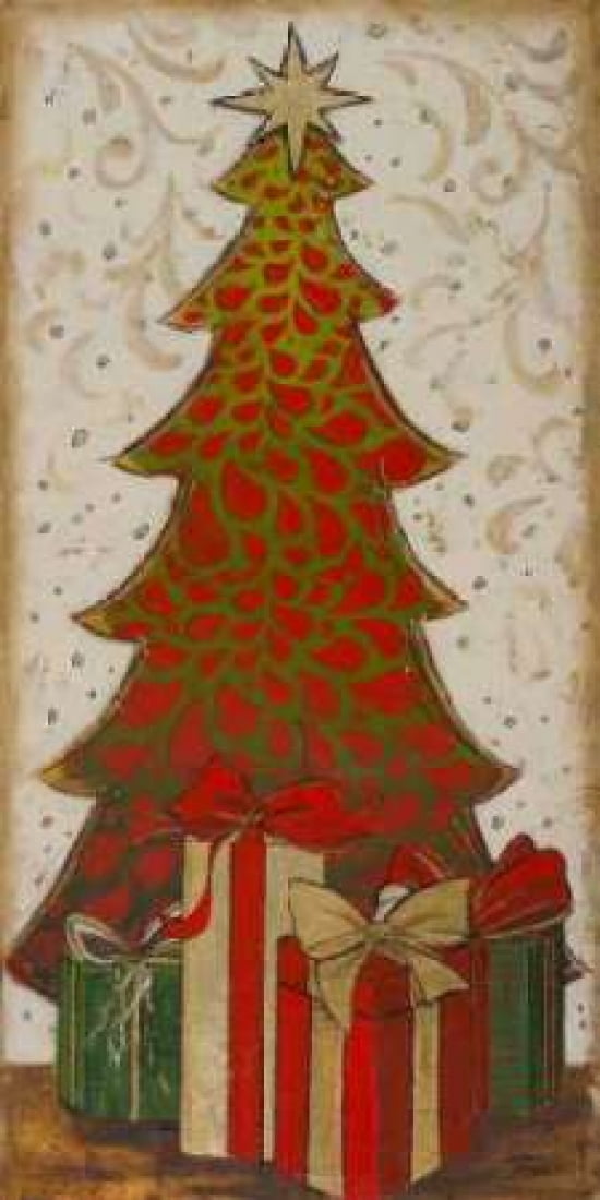 Christmas Tree II Canvas Art - Patricia Pinto (24 x 48)