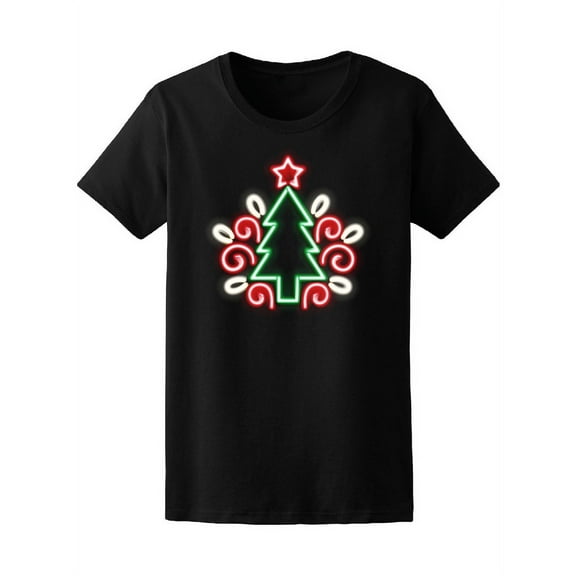 Christmas Tree In Sharp Effect T-Shirt Women -Image by Shutterstock, Female Medium