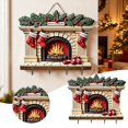 thumbnail image 1 of Christmas Tree Key Holder for Wall, 1 Count, 11.8 x 9.1 Inch, Festive Holiday Entryway Organizer, Wooden Seasonal Decor with Hooks, Xmas Gift for Home Front Door Winter Decoration Hanger, 1 of 6
