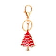 thumbnail image 1 of Christmas Tree Keychain Purse Bag Charm Pendant Keychain Christmas Party Favor Gift for Girl Woman Lady, Red, 1 of 6