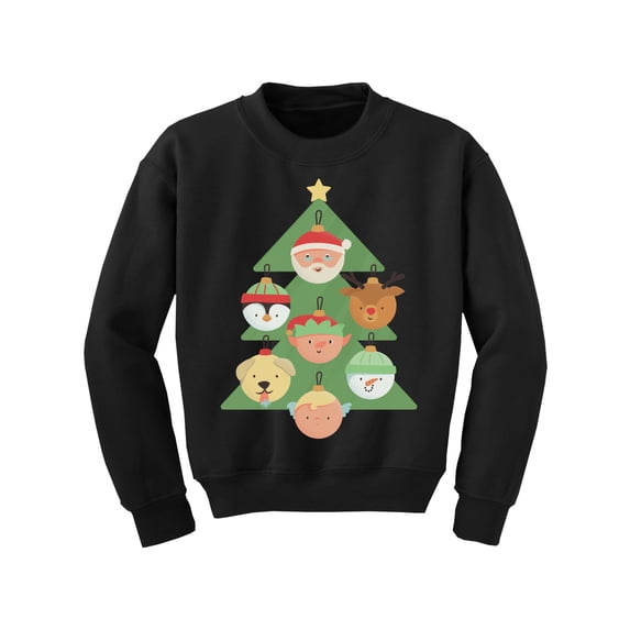 Christmas Tree Kids Sweater Xmas Sweatshirt for Children Girls Boys Santa Deer Animals Happy Holidays Gifts