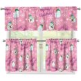 thumbnail image 1 of Christmas Tree Kitchen Curtain Valance and Tiers Set Snowflake Window Tiers Kitchen Curtain Sets with Valance,Home Collection,3 Pack, 1 of 6