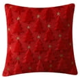 thumbnail image 1 of Christmas Tree Knitted Throw Pillows, Christmas Embroidered Star Decor Pillows, Christmas Cushions, Christmas Throw Pillow, Perfect for Living Room Couch & Christmas Party Seating(18x18 Inch), 1 of 4