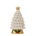 thumbnail image 1 of Christmas Tree With LED Lights LED Christmas Figures For Desktop Resin Tree Christmas Sculptures Holiday Sculptures For Christmas Home Christmas Decoration for Tabletop White, 1 of 7