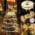 thumbnail image 1 of Christmas Tree LED Ribbon Lights Decoration, 32.8Ft 100 LED Lights Battery Operated Christmas Ribbon Fairy String Lights, Xmas Ribbon Lights for Christmas New Year Wedding Party Stairways Decoration, 1 of 5