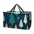 thumbnail image 1 of Christmas Tree Large Capacity Reusable Foldable Grocery Baskets with Storage Bag – Oxford Cloth Storage Basket for Easter, 1 of 7