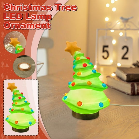 Christmas Tree Led Table Lamp Usb-Powered, Perfect For Desktops, Festive Xmas Lighting Decor Christmas Tree Lights, Ornaments, Led Lights, Home Decorations, Usb Plugs, Table Lamps, Christmas Decorati