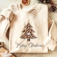thumbnail image 1 of Christmas Tree Leopard Embroidered Sweatshirt, Christmas Sweatshirt, Christmas Leopard Shirt, Christmas Gift, Christmas Tree Sweatshirt, 1 of 5