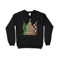 thumbnail image 1 of Christmas Tree Leopard Plaid Sweatshirt, Womens Cute Christmas Sweater, Christmas Holiday Party Pullover, Leopard Print Crewneck Knit, 1 of 10