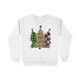 thumbnail image 1 of Christmas Tree Leopard Plaid Sweatshirt, Womens Cute Christmas Sweater, Christmas Holiday Party Pullover, Leopard Print Crewneck Knit, 1 of 10