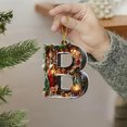 thumbnail image 1 of Christmas Tree Letter Ornament, 2025 26 Letters Personalized Initial Hanging Pendant Decoration for Xmas Tree DIY Home Holiday Decor Gift Ornament, 1 of 8