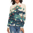 thumbnail image 1 of Christmas Tree Light Women's Turtleneck Sweater Long Sleeve Ribbed Fitted Turtle Neck Casual Fall Winter Collection Top XL, 1 of 4