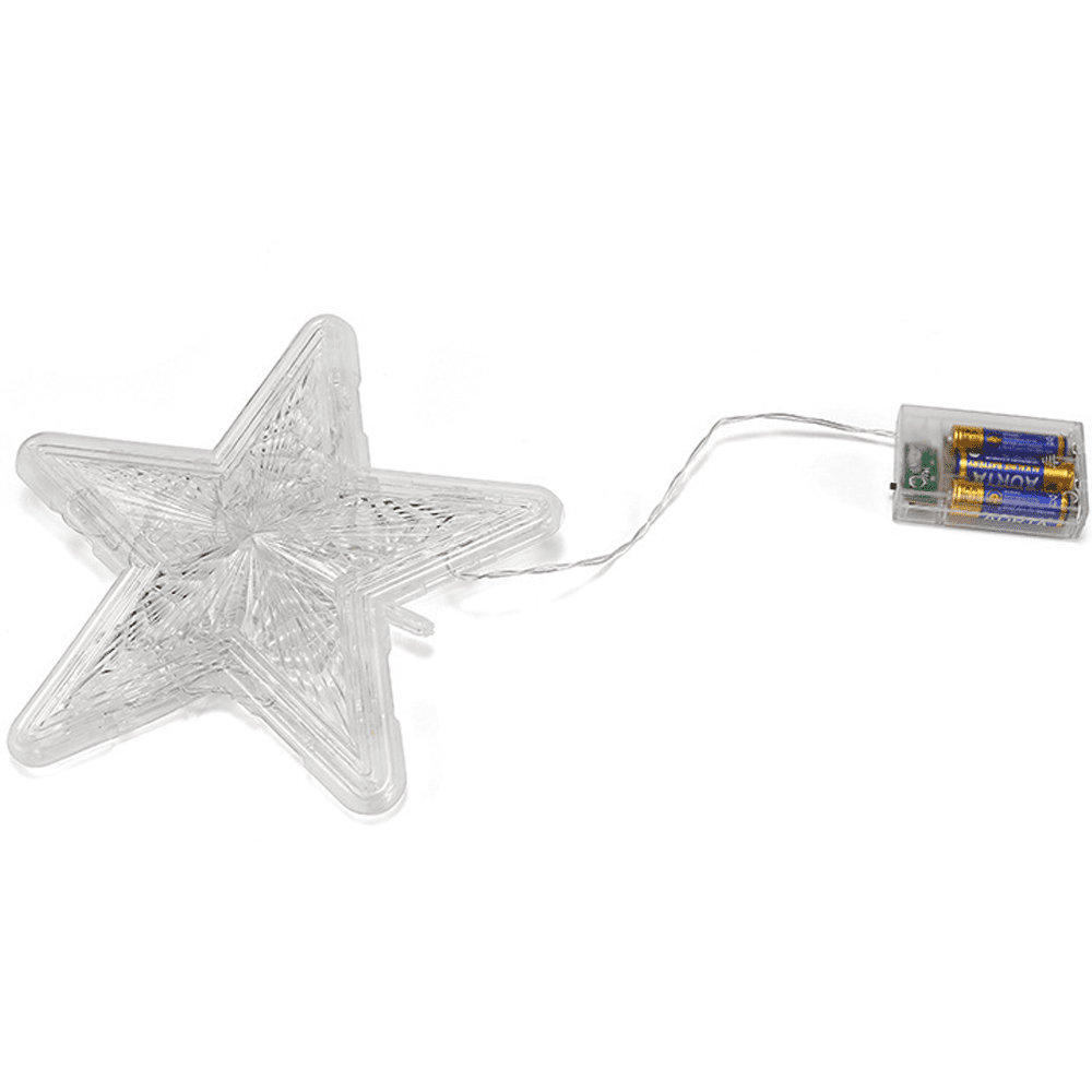 Christmas Tree Lighted with LED Lights, Lighted Star Tree Topper for