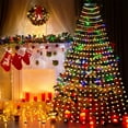 thumbnail image 1 of Christmas Tree Lights, 78.74 Inch Fairy Light with Remote Control, 16 Lines String Light, 8 Modes, Timing Function, LED Light for Indoor and Outdoor Christmas Tree Decoration, Warm White, 1 of 7