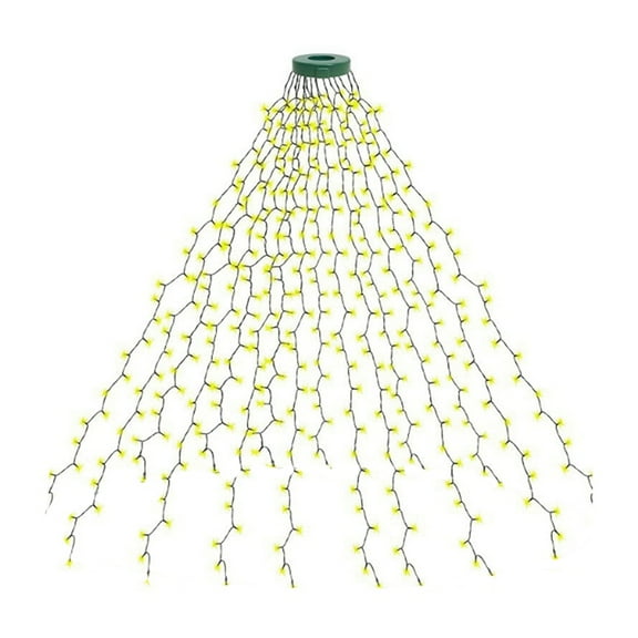 Christmas Tree Lights IP65 Water Proof 16 Lines 8 Modes Christmas Lights Indoor Decorations US Plug Warm Colors 400L