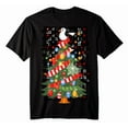 thumbnail image 1 of Christmas Tree Lights Men's T-shirt New Cotton Black Tee XS-5XL, 1 of 5