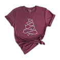 thumbnail image 1 of Christmas Tree Lights Shirt, Christmas Shirt, Holiday Shirt, Winter Shirt, Christmas Lights, Christmas Vibes, Family Christmas, 1 of 1