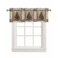 Christmas Tree Linen Curtain Valance for Bedroom/Bathroom/Kitchen