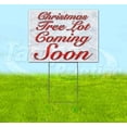 thumbnail image 1 of Christmas Tree Lot Coming Soon (18" x 24") Yard Sign, Includes Metal Step Stake, 1 of 6