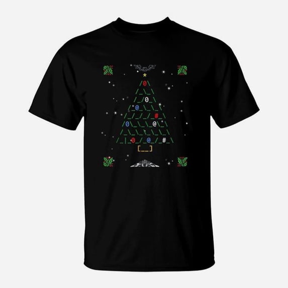 Christmas Tree Made Of Code TShirt - Walmart.com