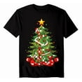 thumbnail image 1 of Christmas Tree Men's T-shirt New Cotton Black Tee XS-5XL, 1 of 5
